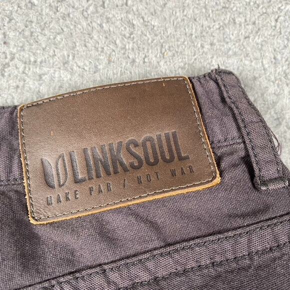 Linksoul Chino Slacks Causal Pants Men's 32x30 Gray - Picture 5 of 13